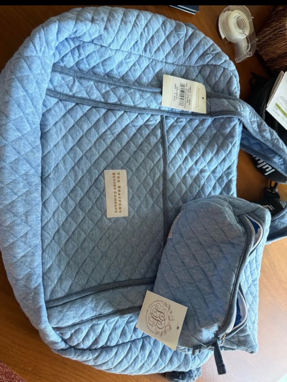 The Beaufort Bonnet Company Quilted Duffle and Dopp Kit